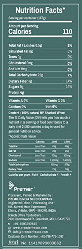 Premier Fresco | VITAFOOD™- MP Sharbati Whole Wheat Flour | Rich in Micro-nutrients | No Preservatives | High Protein Fiber Food | 5kg Pack